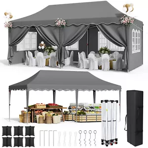 10' X20' Pop UP Canopy Party Tent Folding Waterproof Gazebo Event Waterproof - Picture 1 of 6
