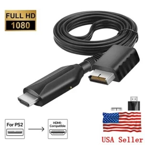 For Playstation 2 to Converter HDMI-Compatible Adapter Supports for PS2/PS1 Disp - Picture 1 of 6
