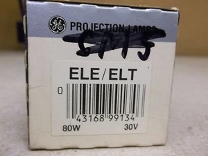 NEW GE Quartzline ELE/ELT 80W 30V Projection Lamp bulb *FREE SHIPPING* - Picture 1 of 2