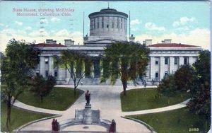 State House McKinley Monument Columbus Ohio Postcard 21189 Posted - Picture 1 of 2