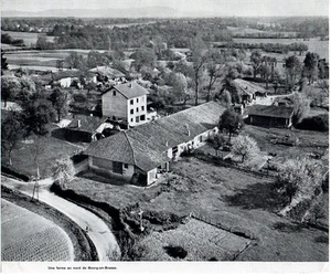 1958 -- VUE AERIENNE FERME AU NORD DE BOURG EN BRESSE C405 - Picture 1 of 1