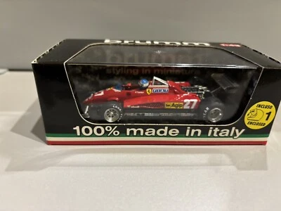 1:43 BRUMM Ferrari F1 126 C2 Italy Gp 1982 #27 Tambay +Driver Brumm R287-CH - Immagine 1 di 4