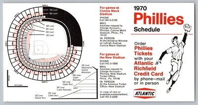 Baseball Collectibles | 1970 Philadelphia Phillies Pocket Schedule - Image 1 of 2
