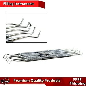 Amalgama dental bola de relleno de plástico plano bruñidores instrumentos restauradores - Imagen 1 de 6