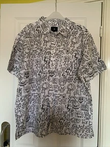 Rare Keith Haring x H&M Men’s Short Sleeve Shirt 100% Cotton Sz Large Brand New - Picture 1 of 5