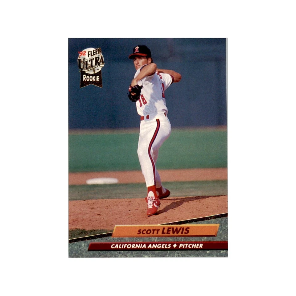 1992 Fleer Ultra Scott Lewis RC Baseball Cards #328 - Image 1 of 3