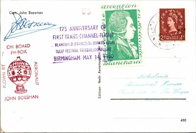 1960 England - On Board PH-Box - Balloon Mail - F17567 - Image 1 of 2