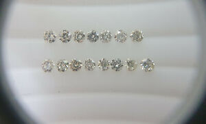 15pc 1.4mm SI1 Clarity I Color Natural Loose Real Brilliant Cut Diamonds VG Fire