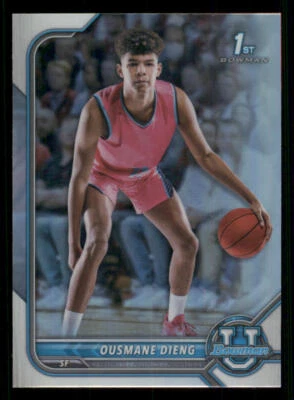 2021-22 Bowman Chrome University Refractors #9 Ousmane Dieng - Image 1 of 2