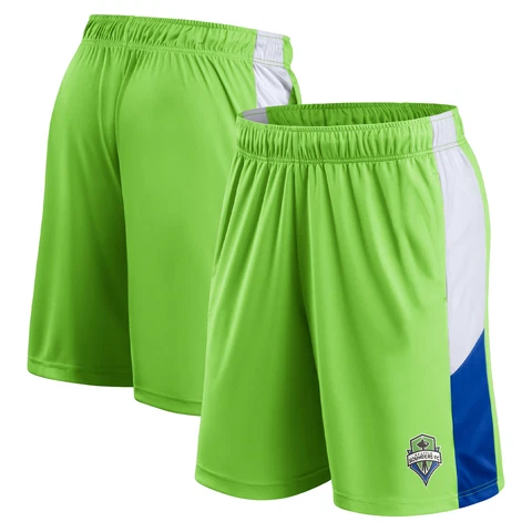 Men's Fanatics Branded Rave Green Seattle Sounders FC Champion Rush Shorts Cover