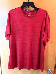 Men's XL Tek Gear Dry Tek Red/Blk Athletic Crew Neck Running Shirt Pre Owned - Picture 1 of 4