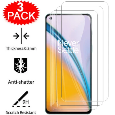 Tempered Glass Screen Protector For OnePlus 10T 9 8T Nord 2 CE N10 N20 N100 N200 - Image 1 of 4