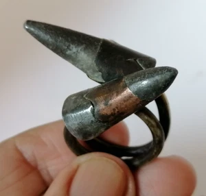 Gewish Roman Ancient Bronze Ring Old Legionary Soldiers Artchers Judaea Legions - Picture 1 of 12