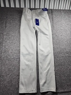 Pantalones de béisbol Mizuno Youth grandes plateados con dobladillo inferiores nuevos pero manchados Foto 1 de 4