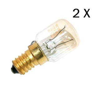 2 X CDA 25W 300° Degree E14 Cooker OVEN LAMP Light Bulb 240V - Picture 1 of 1