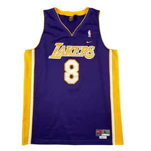 Kobe Bryant Trikot Nike Herren Large #8 Lila Gold Lakers NBA Genäht Vintage - Bild 1 von 13