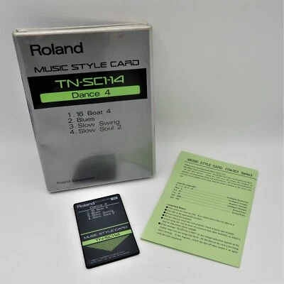 Roland MUSIC STYLE CARD Dance 4 TN-SC1-14 Data ROM 16 Beat Blues Slow Swing Soul - Image 1 of 4