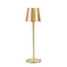 Led Usb Art Table Lamp Touch Dimming Bedside Night Light (Round Base Gold 38Cm)