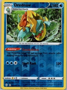 Pokemon Drednaw Shining Fates 027/072 Near Mint NM Reverse Holo - Picture 1 of 2