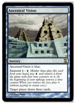 MTG Ancestral Vision - Time Spiral Moderately Played English - Image 1 of 2