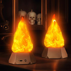 USB Rechargeable Flame Light, 72-Hour Runtime Realistic Flickering Fire Lamp, 3