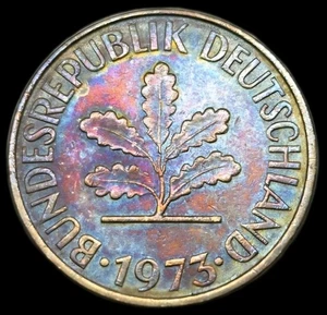Moneda mundial de 10 peniques de la República Federal Alemana 1973 en tono KM:108 (stk190) - Imagen 1 de 4