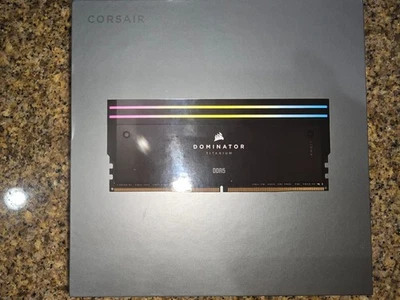 ✔ CORSAIR DOMINATOR Titanium RGB 96GB (2 x 48GB) 6600 MT/s DDR5 *CL32* INTEL XMP - Image 1 of 4
