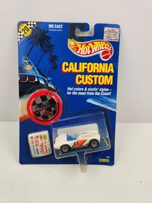 Hot Wheels California Custom Shelby Classic Cobra Blanco De Colección 1989 #1296 Foto 1 de 4