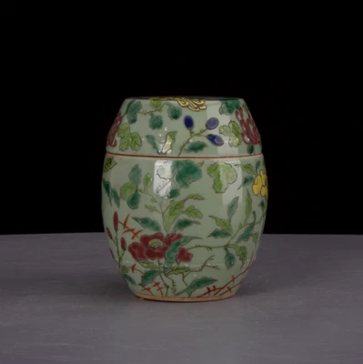 Nic Collectable Art Hand Painting Famille Rose Porcelain Flowers Jar - Image 1 of 4