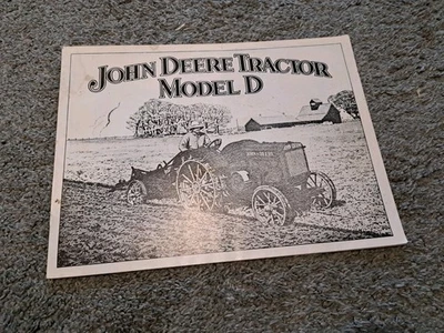 John Deere Tractor Model D Catalog Sales Brochure Reprint - Image 1 of 4