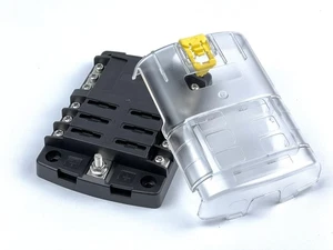 6fach KFZ Sicherungshalter LKW Boot Auto Sicherungskasten mit negativem Bus - Bild 1 von 7