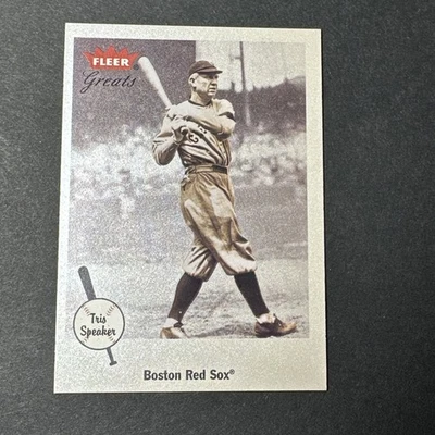 Altavoz Fleer Greats of the Game #5 Tris 2002 Medias Rojas de Boston Foto 1 de 2