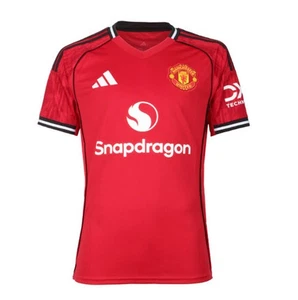 Adidas Youth Manchester United Tee Shirt Run Training Red Kid Top Jersey JP3013 - Picture 1 of 8
