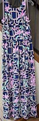 Tori Richard Hawaiian Floral Racerback Maxi Dress Women’s XL - Image 1 of 4
