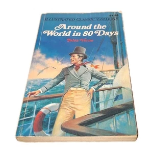 Around the World in 80 Days SC Jules Verne Illustrated Classics Edition Romance - Imagen 1 de 6