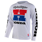 Open Box Troy Lee Designs Men's Honda RC 500 Long Sleeve Dirt Bike T-Shirt White