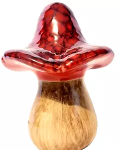 Enchanting Ceramic Mushroom 5.5" - Pottery - Spring Decor - Psychedelic Charm - Picture 1 of 9