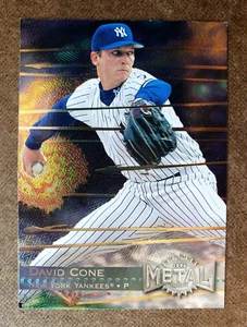 Tarjeta deportiva de béisbol Fleer Metal Universe 1996 David Cone MLB #85 Yankees de Nueva York - Imagen 1 de 12
