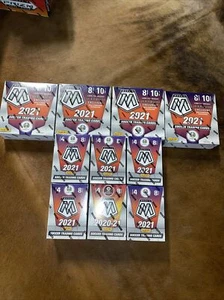 (4) 2021 Mosaic Soccer Mega Box y (6) LOTE BLASTER ¡autos dorados florescentes! SÁNDWICHES - Imagen 1 de 1