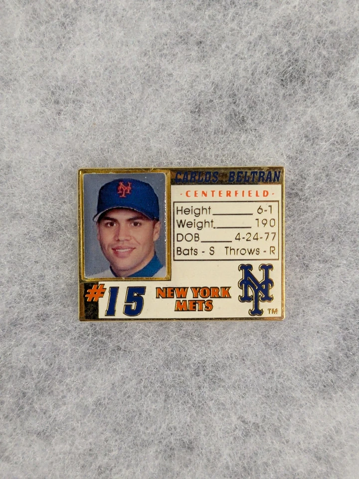 Carlos Beltran Personal Stats Collector Pin  Cardinals Mets - Image 1 of 1
