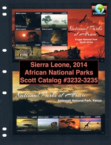1/3 de descuento $43.00 Scott Value - 2014 Sierra Leona 4 s/s Parque Nacional CV MNH NH UMM - Imagen 1 de 10