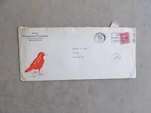 Vintage 1928 Ephemera Gleason & Company Envelope Denver Colo. 2 Cent Stamp - Picture 1 of 4