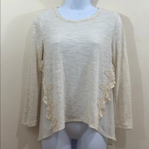 CATO Girls Lace Embellished Sheer Back Light Weight Sweater Girls Size XL(18) - Picture 1 of 8