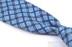 DUNHILL Blue Geometric Shirt Pocket 100% Silk Mens Luxury Tie - 3.50"