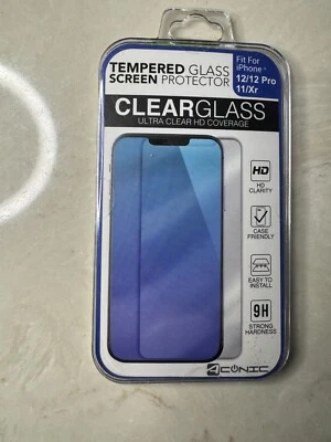 Protetor de tela vidro temperado Aconic iPhone 12/12 Pro 11/Xr® 33mm dureza 9H - Imagem 1 de 2