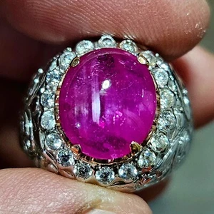 MOGOK, MYANMAR STAR RUBY RING - Picture 1 of 4
