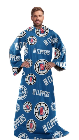 Northwest NBA Los Angeles Clippers Toss Silk Touch Comfy Throw with Sleeves Cover