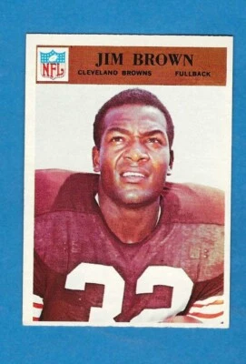 1966 Philadelphia HOF Jim Brown Cleveland Browns #41 - Image 1 of 2