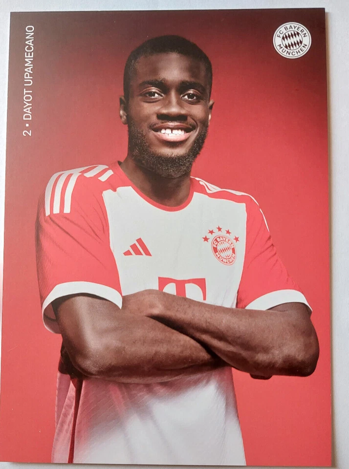 Dayot Upamecano neue Autogrammkarte Bayern AK 23-24 2023-24 2023-2024 NEU - Bild 1 von 1