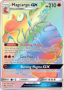 Magcargo GX - 218/214 SM8 Lost Thunder - Rainbow Rare EN NM Pokemon - Bild 1 von 1